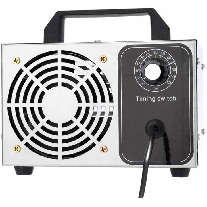 Generator de Ozon 28 000 mg/h, dezinfectie, argintiu, 21x10,8x12cm, set complet