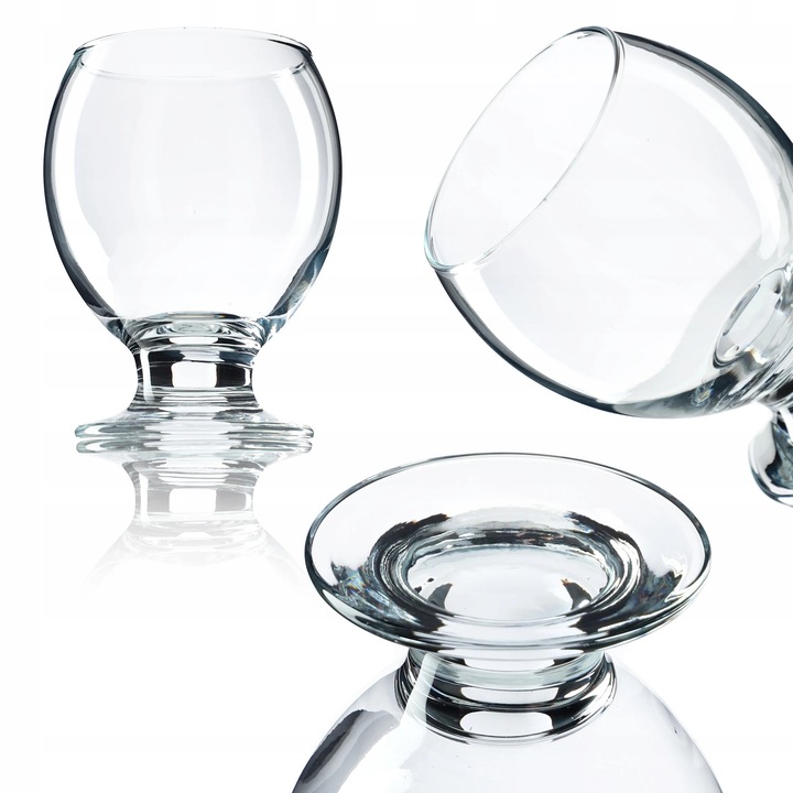 Pahare pentru bauturi, Pahare pentru desert, Set 6 bucati, 280 ml, Pentru servire bauturi si desert, Maro