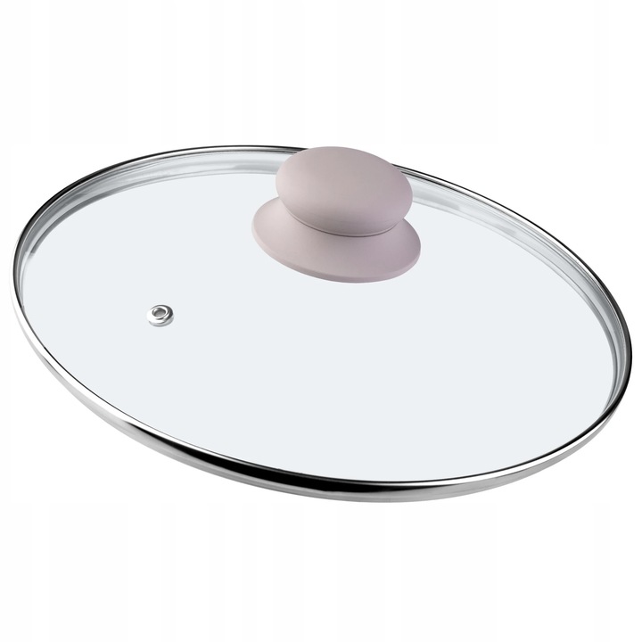 Capac din sticla pentru oala/cratita, Capac oala, Sticla rezistenta la caldura, 22 cm, Universal, CE/UE
