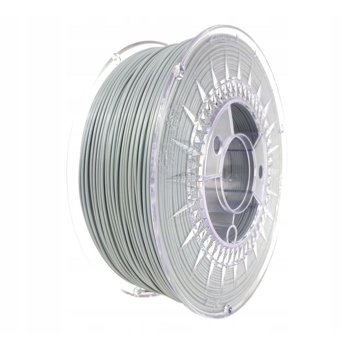 PLA szál 1,75mm 2kg szürke, Devil Design, UV-álló, orsó mérete 310x100mm