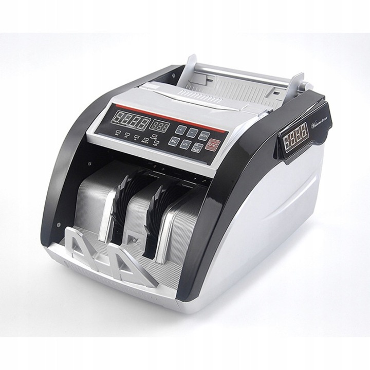 Masina de numarat bani, model 5800, cu tester UV, set complet, 2023, display client, pentru toate valutele