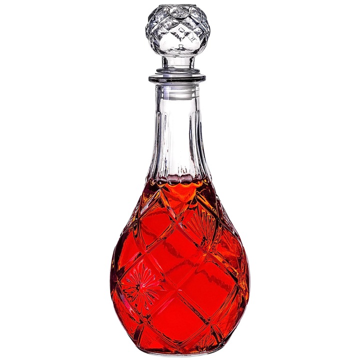 Carafa pentru whisky, Decantor, Cristal, 0, 8 l, Cu dop, Certificat FCM