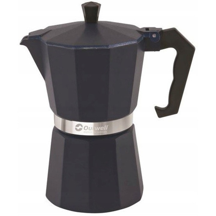 Espressoare pentru aragaz, Outwell, Brew Espresso Maker L, 300 ml, granat, 10x16x19cm