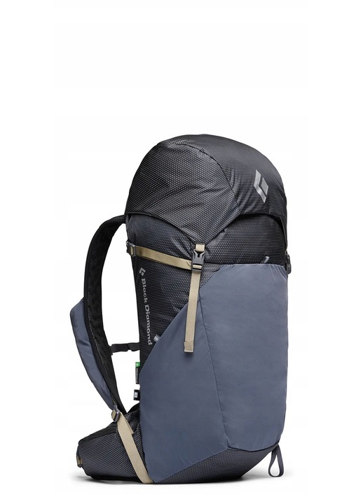 Black Diamond Trail Vista 20 Pack túrahátizsák, fekete/karbon, S-M, 100% újrahasznosított anyagok, Slide-Fit rendszer