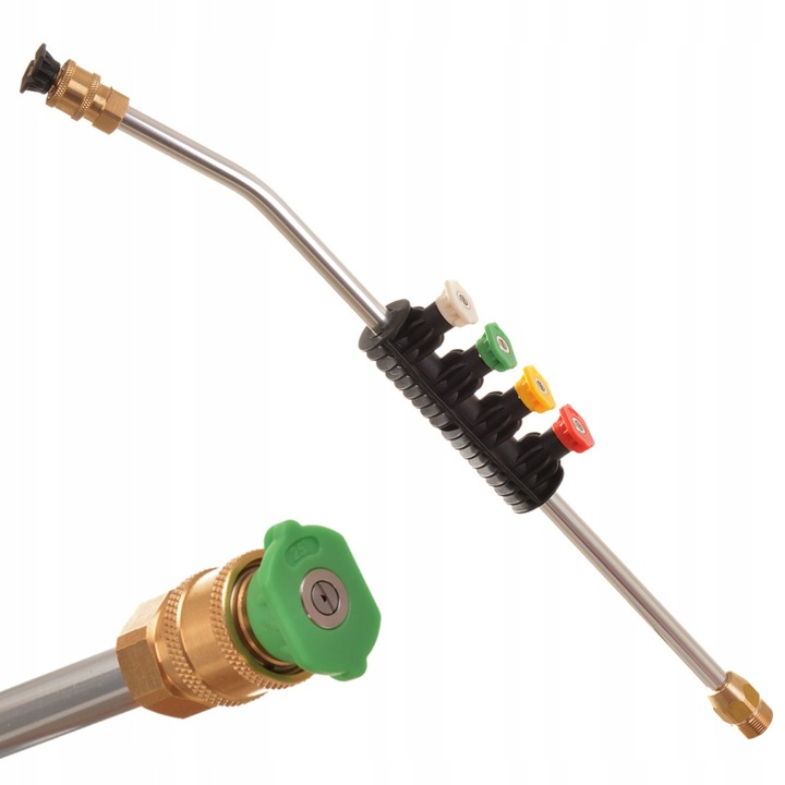 Lance Techkar cu set 5 duze, 160 bar, M22, pentru aparate de spalat cu presiune