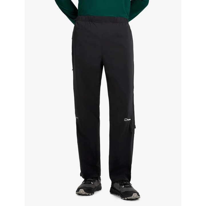 Спортни панталони Berghaus Pacsmart, черни, за туризъм, водоустойчиви