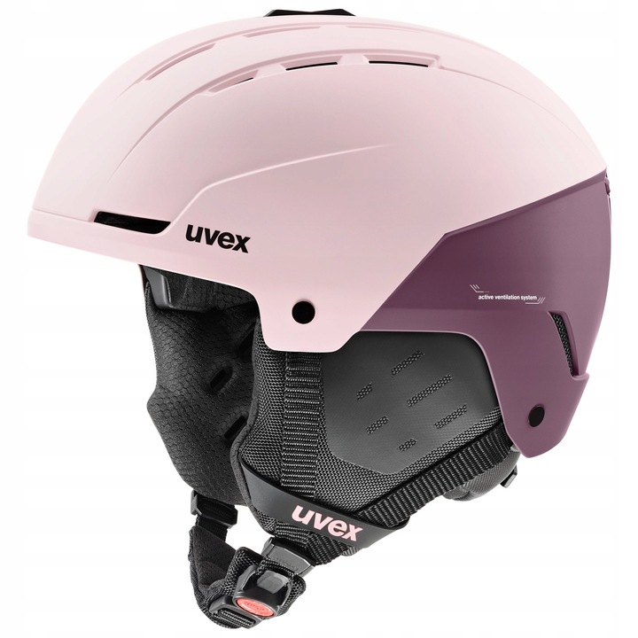 Kask narciarski Uvex Stance, hardshell, 51-55cm, powder/plum