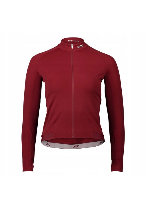 Tricou sport dama POC W Ambient Thermal Jersey, rosu granat, poliamida si elastan, respirabil, cu buzunare, L INTL