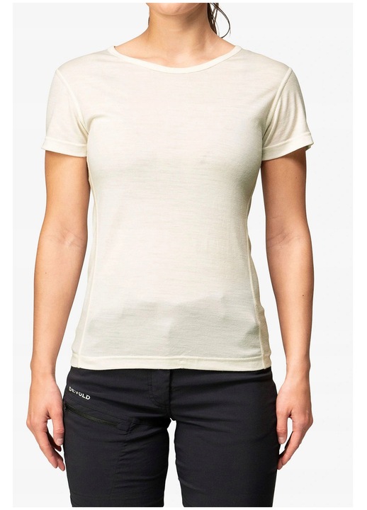 Tricou sport dama Devold Breeze, alb, termoactiv, pentru drumetie