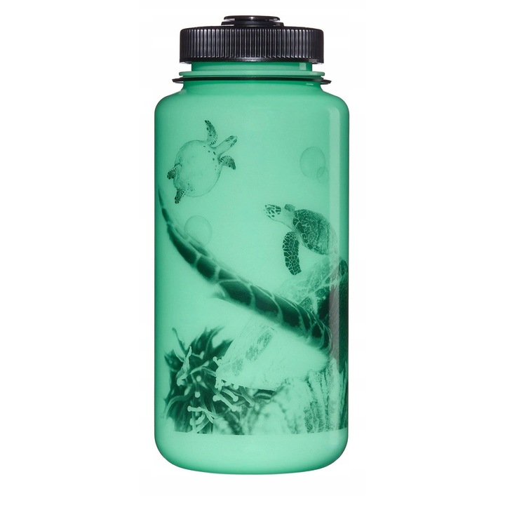Bidon Nalgene Wide Mouth 32 oz, 1000ml, negru, set