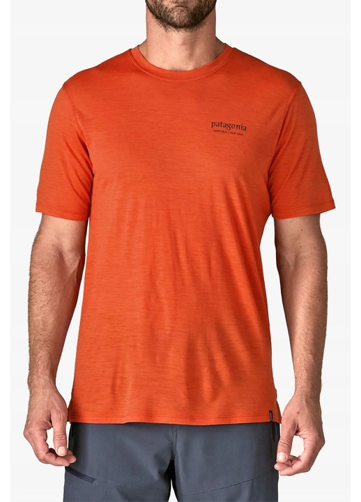 Tricou barbati, Patagonia, portocaliu, lana merinos