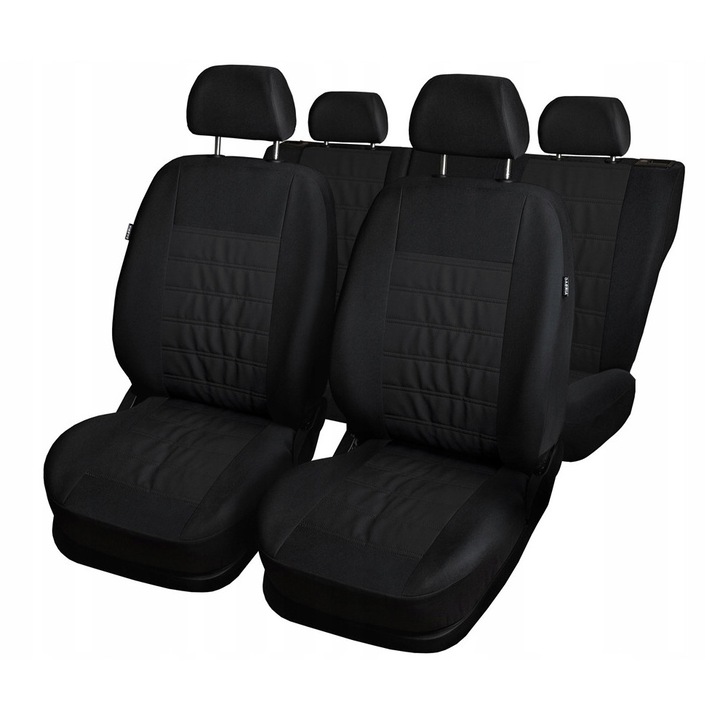 Huse auto universale Auto-dekor pentru Fiat Stilo (2001-2007), model MG-1, negru, set complet