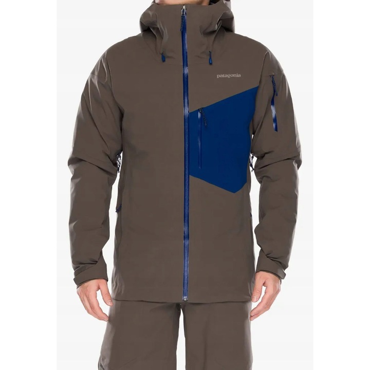 Geaca Patagonia SnowDrifter, impermeabila, maro, sintetic