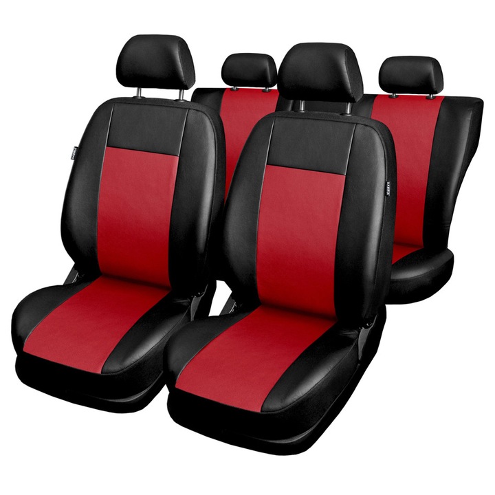 Huse auto Auto-dekor, universale, pentru Mazda 323F (1994-1998), rosii, din piele artificiala