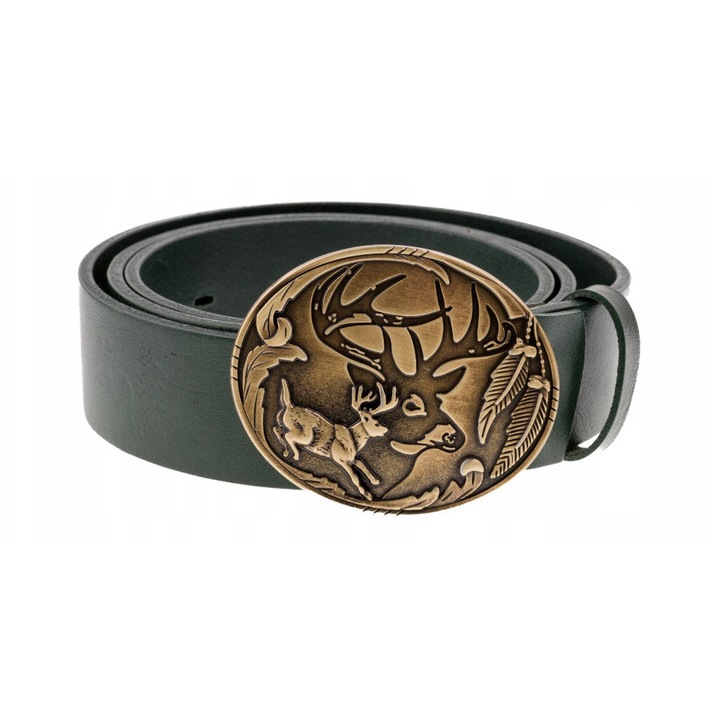 Curea din piele BOR HUNTER FOREST - Running Deer, 95
