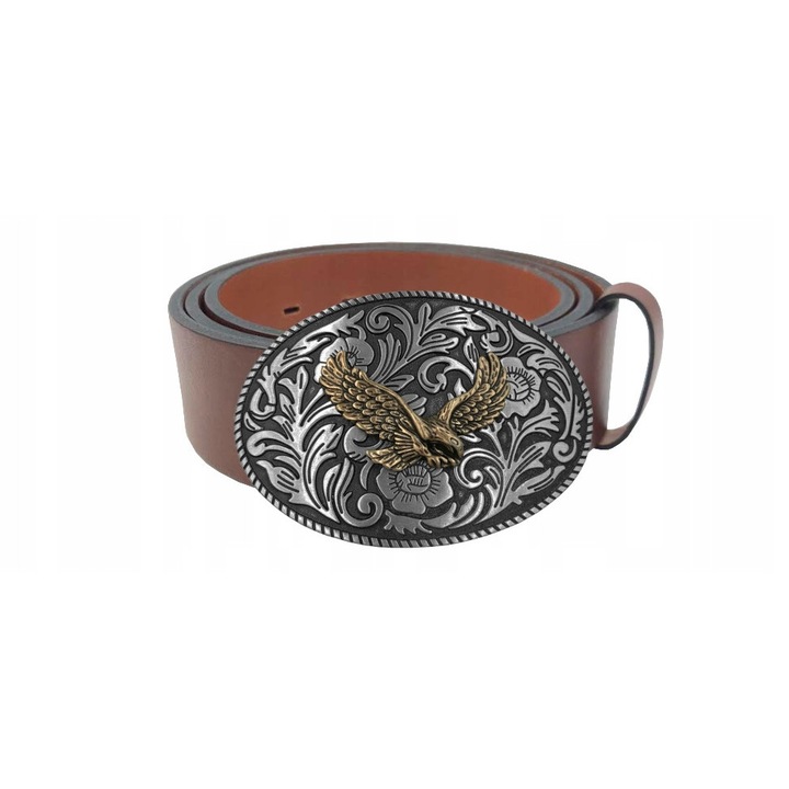 Curea din piele BOR HUNTER ELEGANCE - Eagle Brown -85