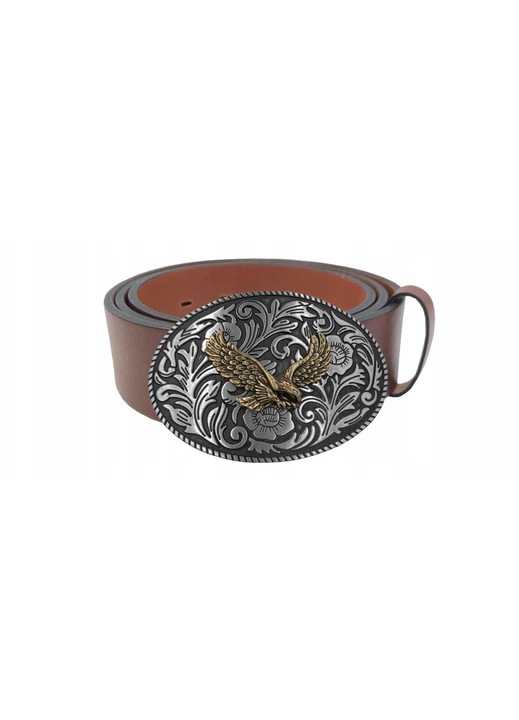 Curea din piele BOR HUNTER ELEGANCE - Eagle Brown-120