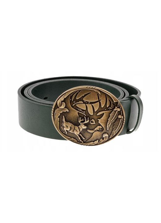 Curea din piele BOR HUNTER FOREST - Running Deer, 110