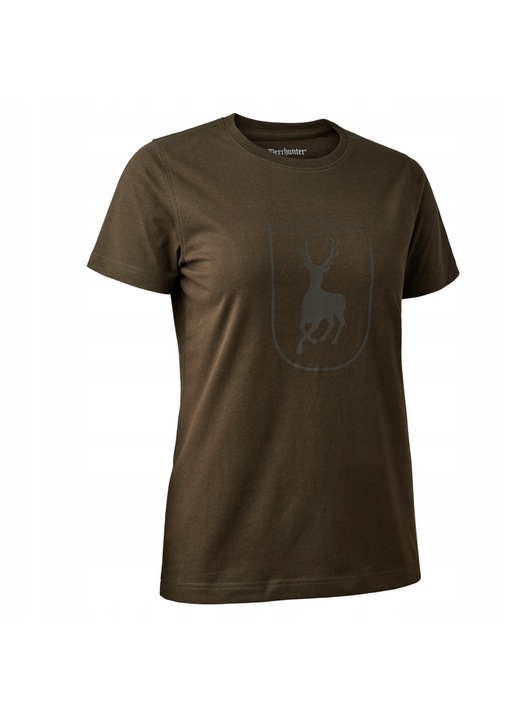 Дамска тениска DEERHUNTER, модел 8986, каки, качествена материя, 40 EU