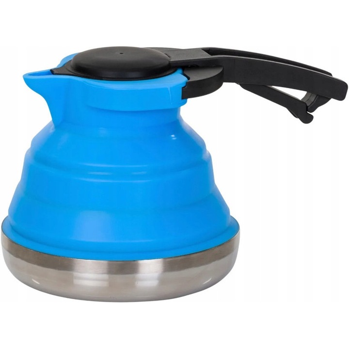 Fierbator pliabil din silicon Berger, 1,2 l, albastru, 20x14cm