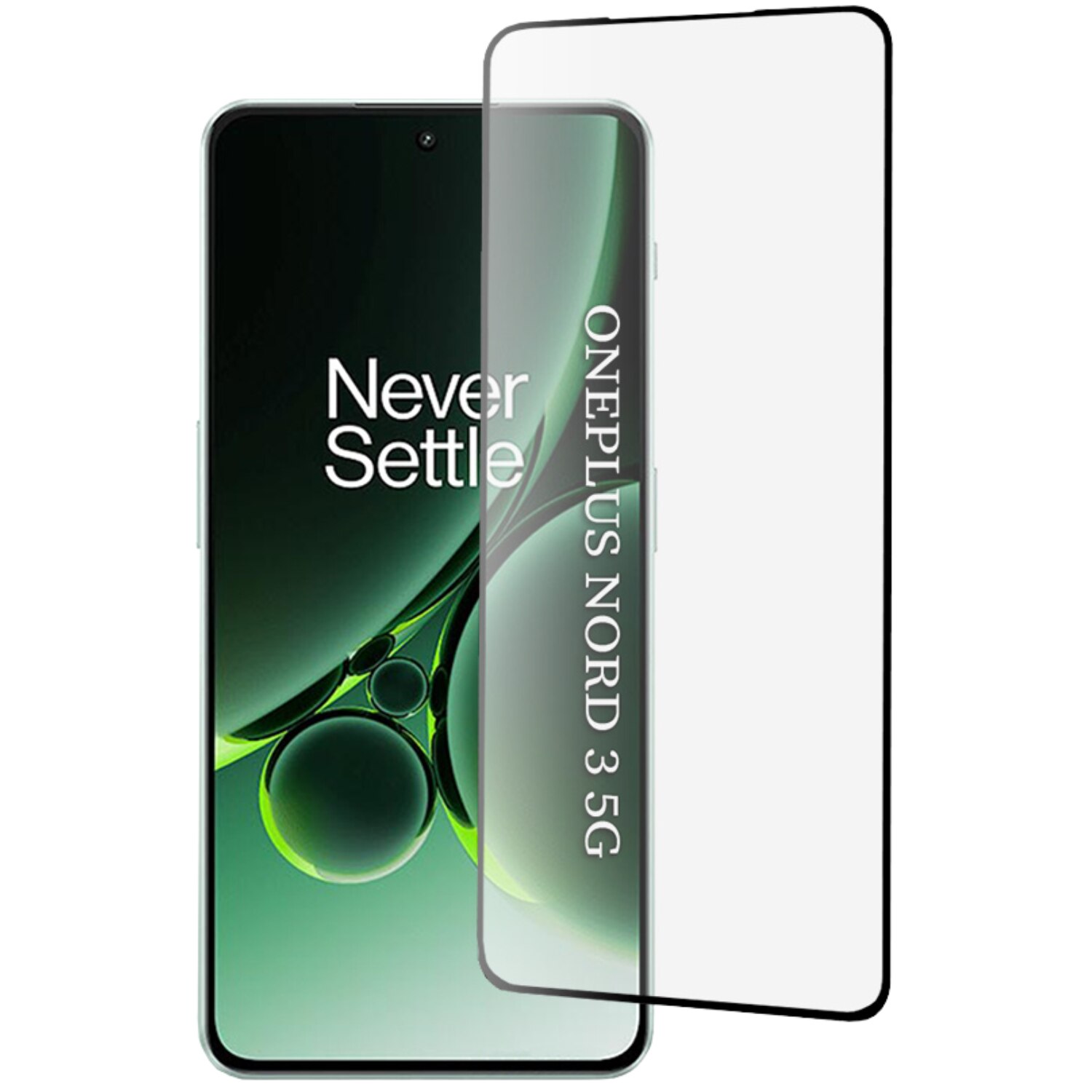 Folie de protectie pentru OnePlus Nord 3 Comari® NeoGlass, sticla securizata 9H, Full Glue, claritate HD, rezistenta la zgarieturi, margini negre, transparent