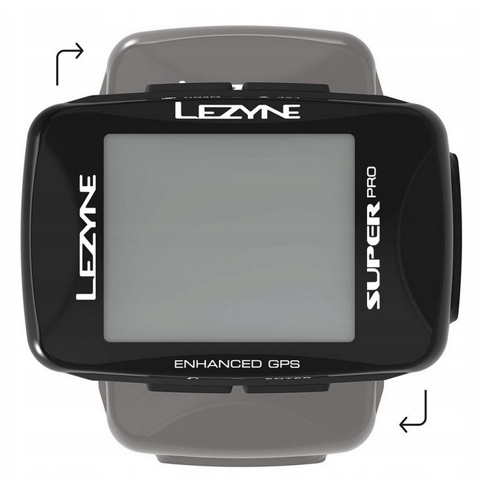 Велокомпютър Lezyne Super Pro GPS Smart Loaded, комплект с лампа KTV Smart Connect, 70,6x48,16x26см