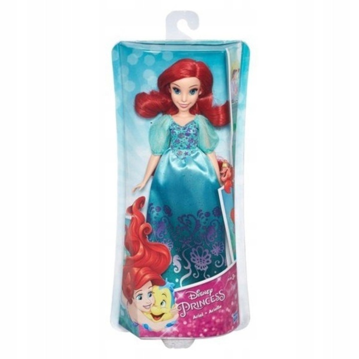 Disney Hercegnő babakészlet, Ariel, 23cm, Műanyag/Szövet