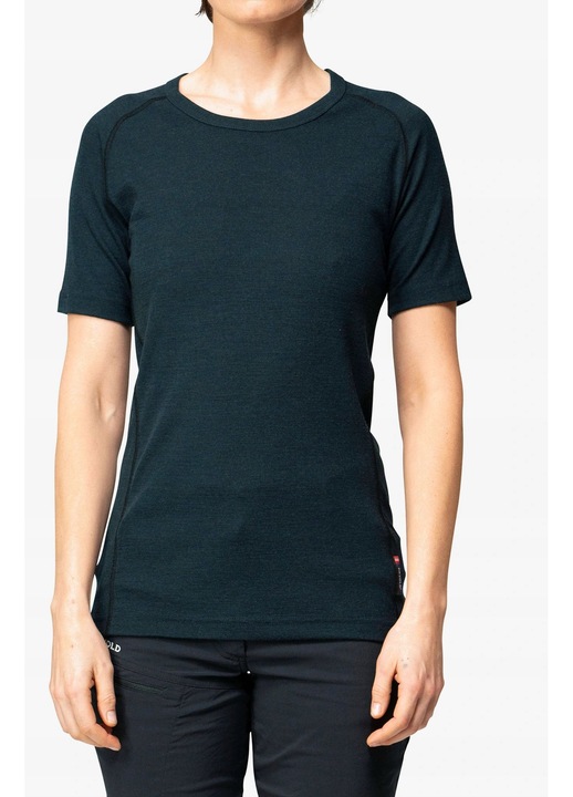Tricou dama Devold Lauparen, termic, negru, lana merino, L INTL