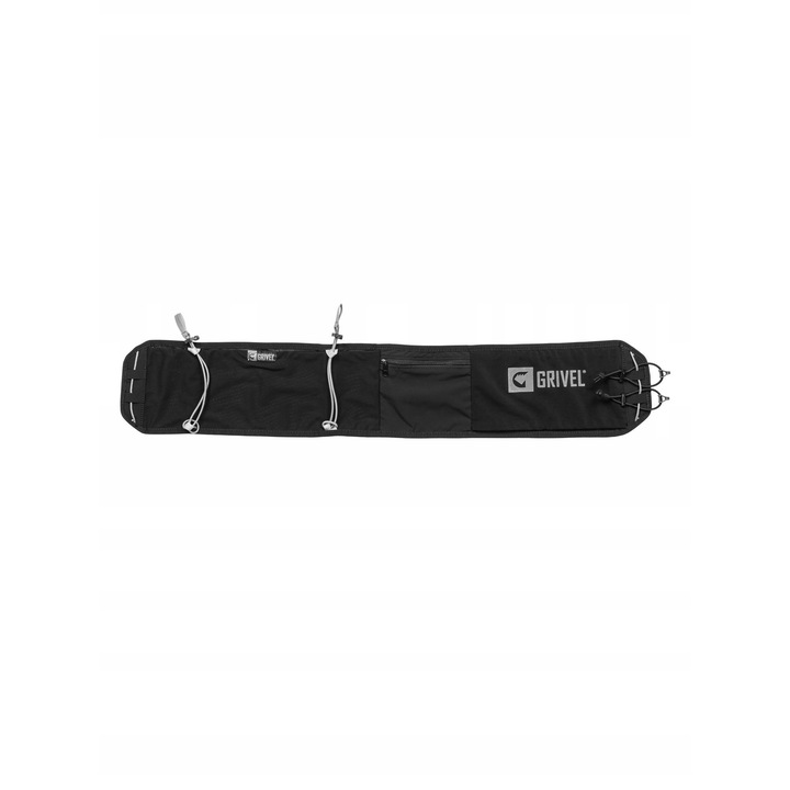 Grivel Running Belt Evo sport övtáska, fekete, 3 zseb, 2-es méret