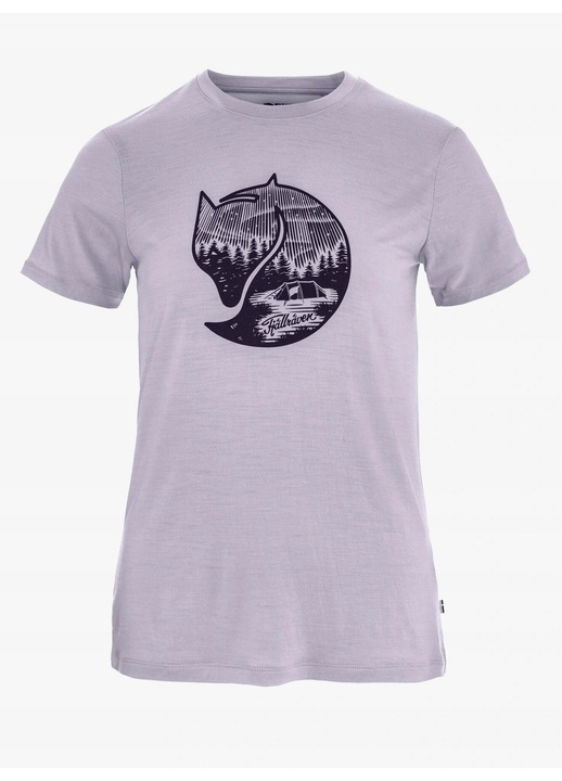Tricou dama, FOX, Abisko Wool Fox SS, mov, material din lana, S INTL