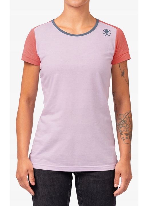 Tricou sport dama Rafiki Chulilla, alpinism, respirabilitate ridicata, uscare rapida, mov, modal si bumbac organic