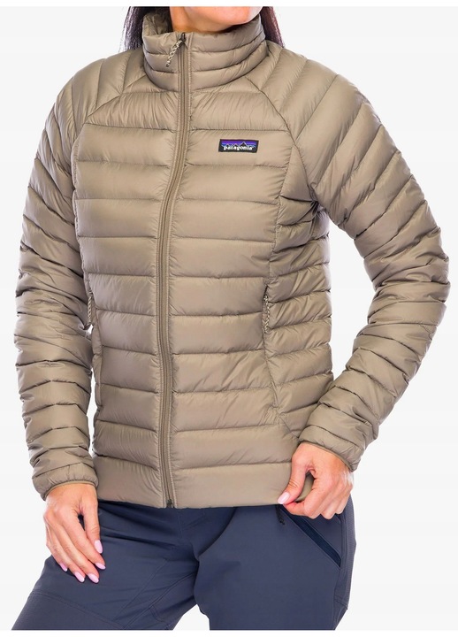Дамско пухено яке Patagonia, Down Sweater, сиво, лек материал