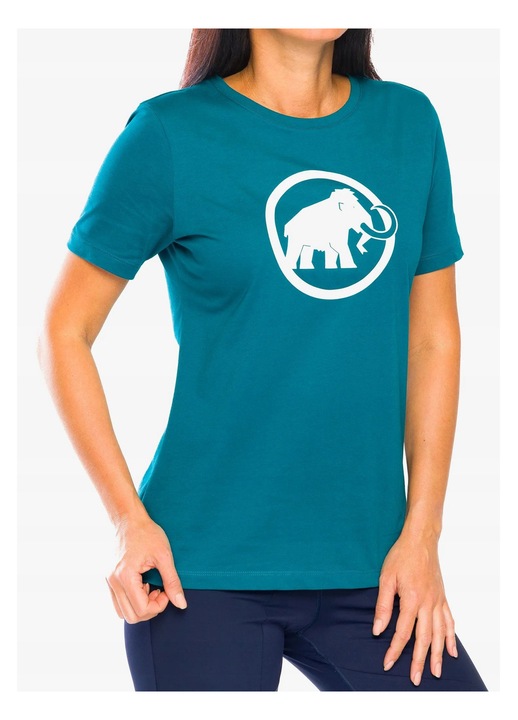 Дамска спортна тениска, Mammut, Core T-Shirt Classic, синя, органичен памук