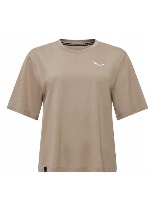 Tricou dama Salewa Eagle Sunset Loose, respirabil, bej, bumbac si Tencel