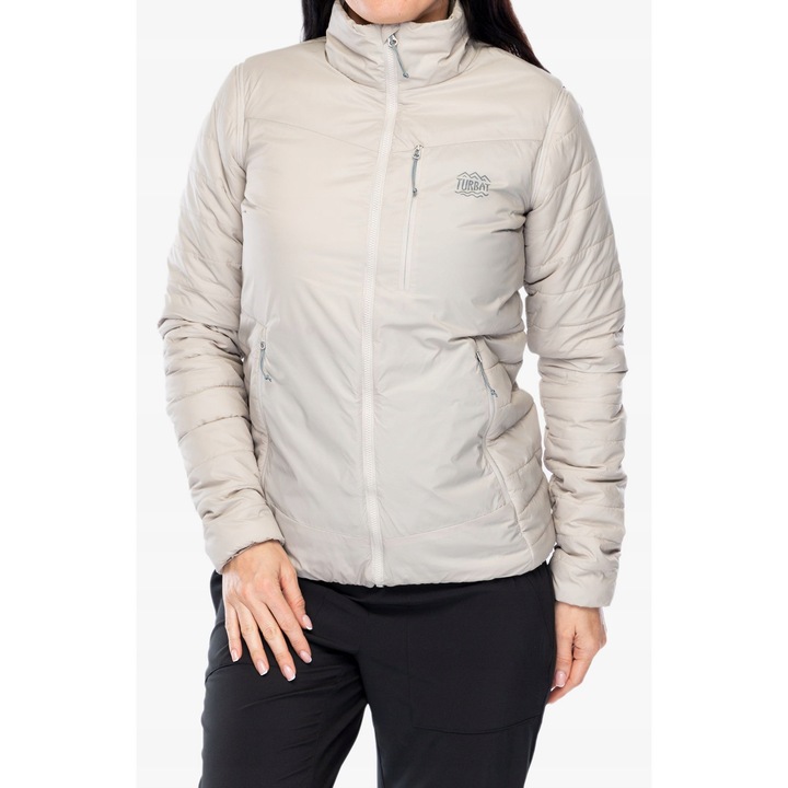 Geaca sport dama, Turbat, Gri, Nylon