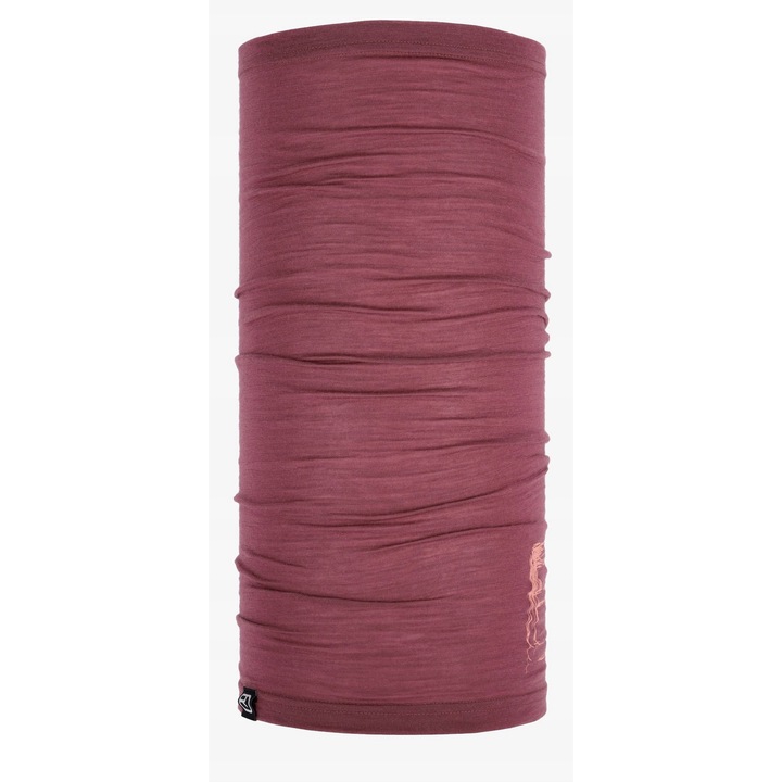 Fular sport barbati Ortovox 120 Tec Logo, roz montan