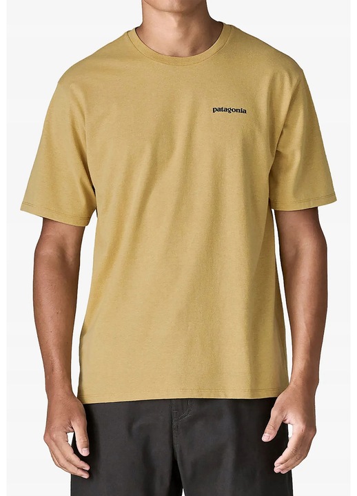 Férfi póló, Patagonia, Flying Fish Responsibili-Tee, mészkő sárga, pamut
