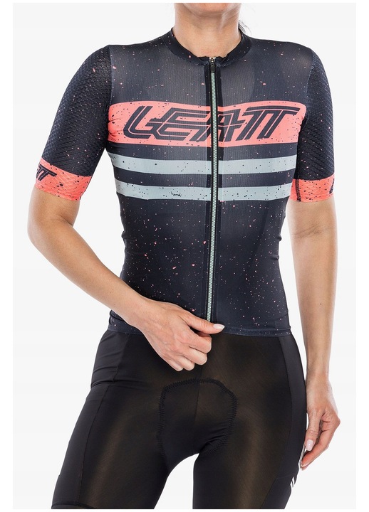 Tricou sport dama Leatt Jersey MTB Endurance 6.0, negru, material tehnic, respirabilitate excelenta