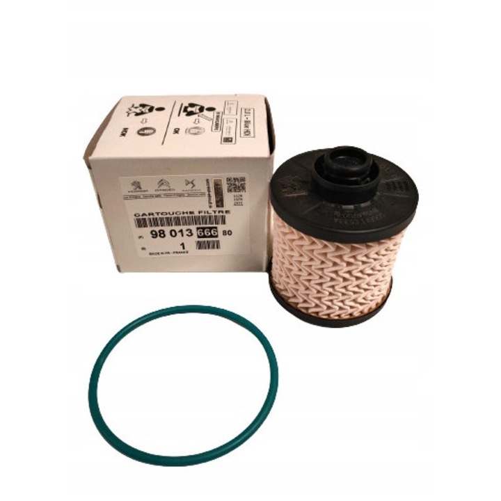 Üzemanyagszűrő Peugeot, 9801366680, 77x65x30mm, 2008-ig gyártott modellekkel kompatibilis