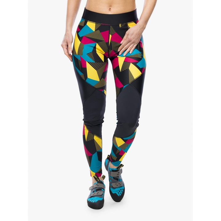 Colanti de alpinism La Sportiva Dimension Tights, negru/cristal, materiale reciclate, proprietati antibacteriene, L INTL