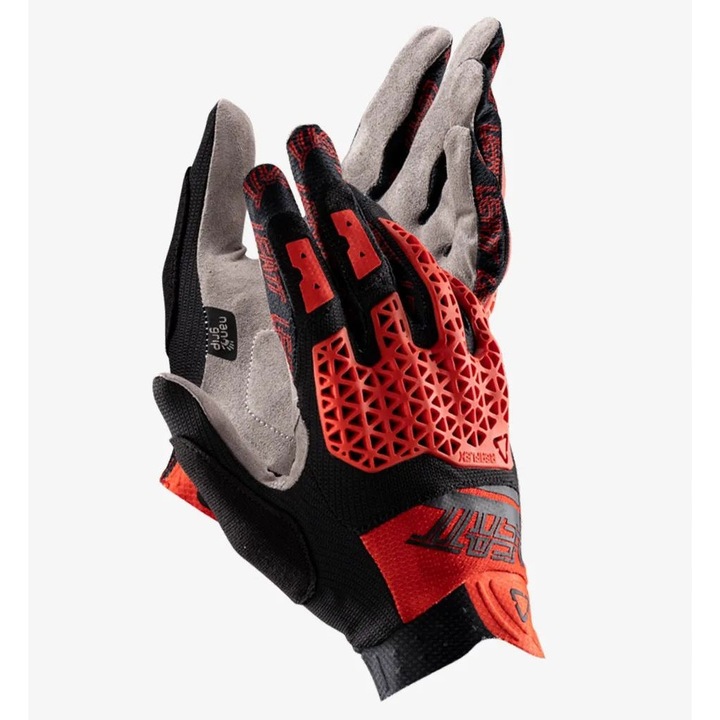 Manusi sport Leatt Glove MTB 4.0 Lite, rosii, M, cu protectie ReaFlex si dublura NanoGrip
