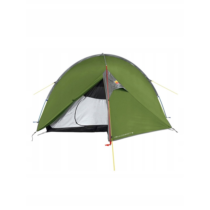 Cort 3 persoane Terra Nova Helm Compact 3, verde, 2 intrari, 2 prelungiri