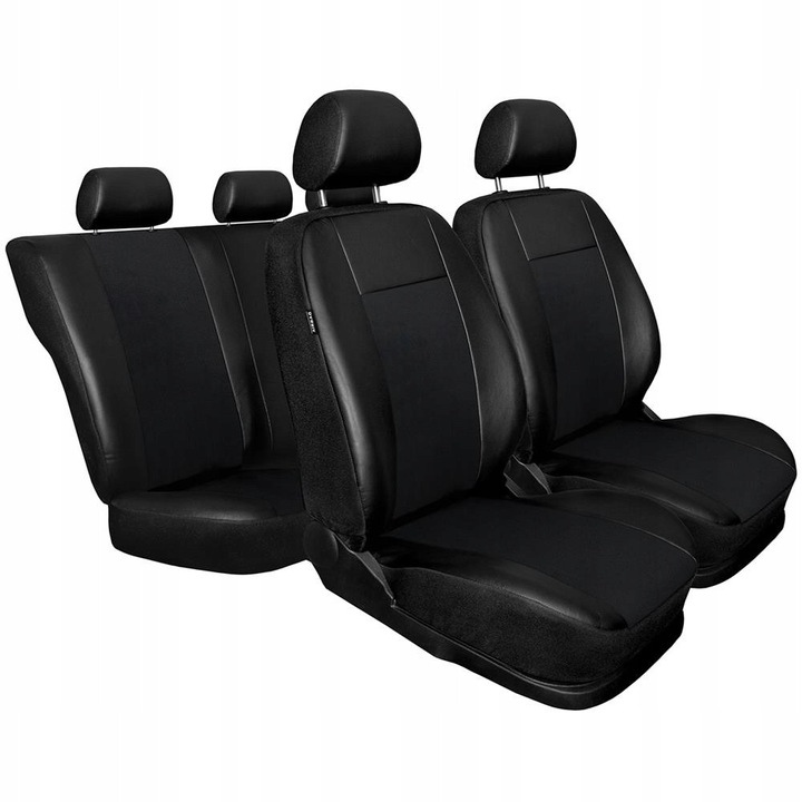 Huse auto Auto-dekor set 5 piese pentru Mazda CX-5 I, II (2011-2019), negru, material artificial, compatibile cu airbag-uri