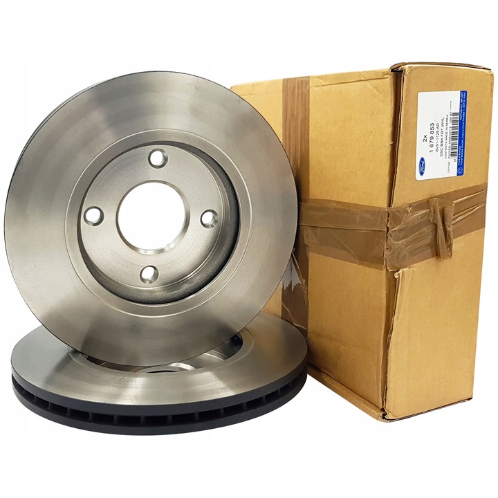 Ford Fiesta első féktárcsa, 258x44mm, 4 lyuk, szellőztetett, 23mm vastagság