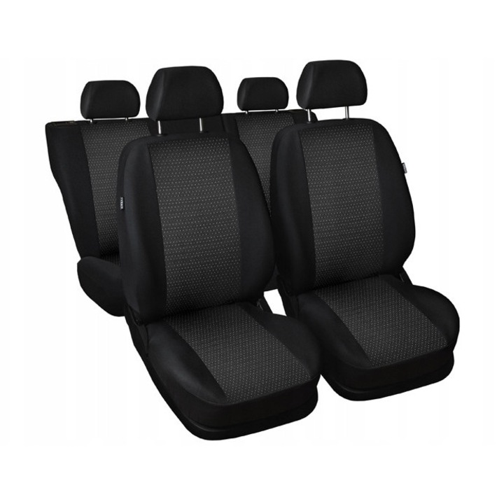 Huse auto Practic, Auto-dekor, set 7 piese, material tapiserie, protejeaza originalul, albastru