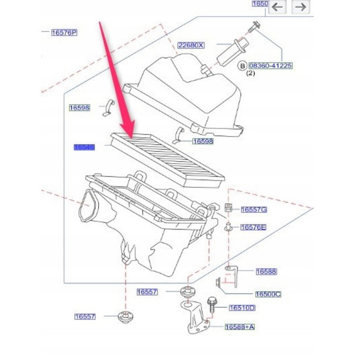 Filtru aer Nissan Qashqai II, 1.5 dCi, 1.7 dCi, set