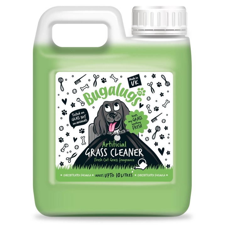 Bugalugs Detergent universal concentrat 1:10, 1L, curatare si dezinfectare, parfum iarba proaspat cosita