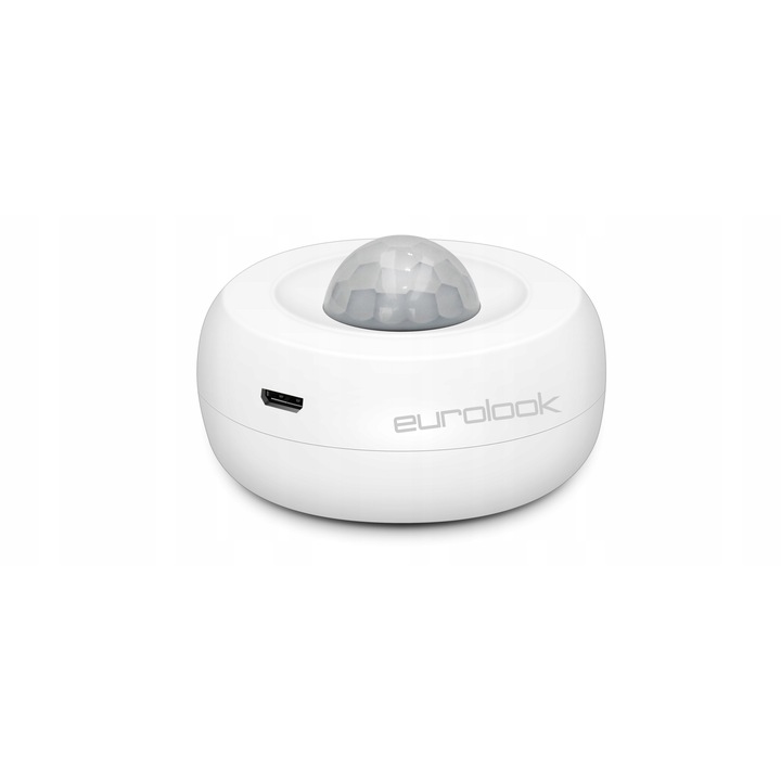 Set senzor de miscare PIR Wi-Fi Eurolook TU-001-Z-CS, Zigbee, 360°, cu 2 baterii AA