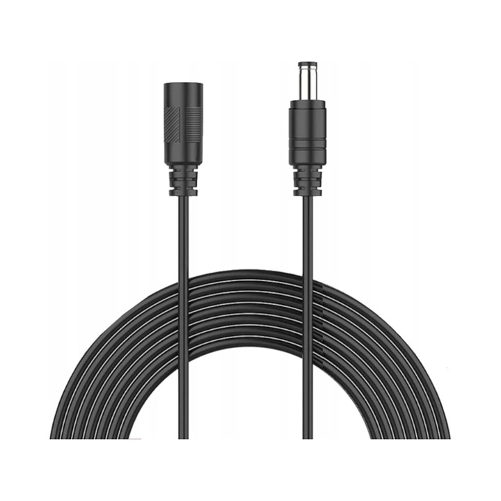 Prelungitor alimentare Eurolook 20m 5.5/2.1mm 12V 5A