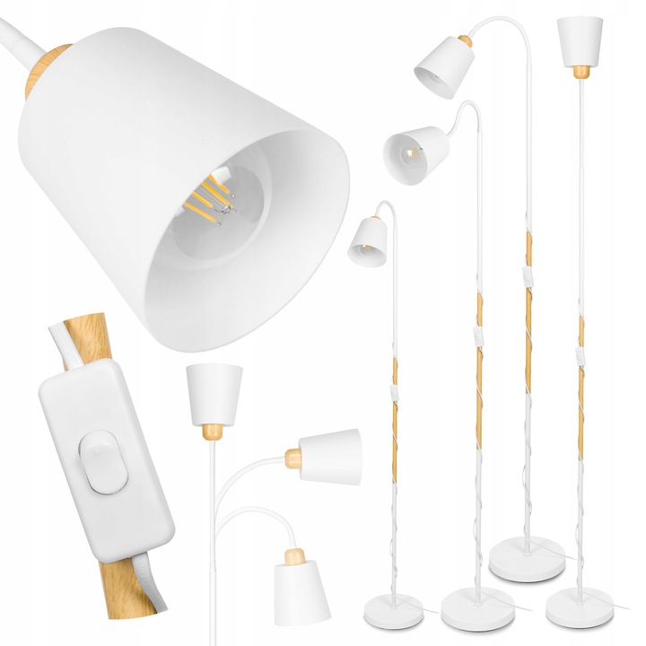 LEDLUX lámpa, fém, 190cm, állítható E27 foglalattal